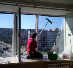 Мытье окон в однокомнатной квартире Нурлат